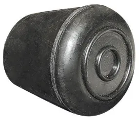 1-1/8" BLK Rubb Leg Tip