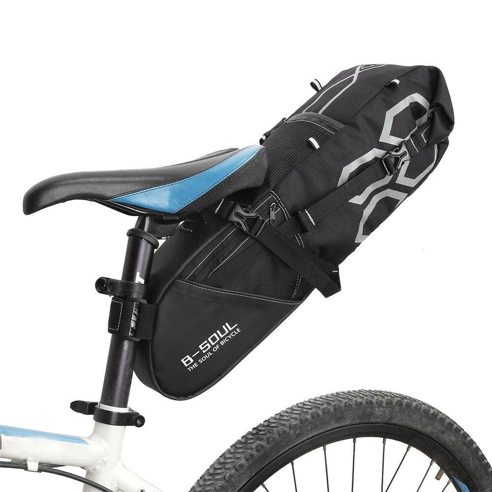 10L Bike Bag Bike Rear Seat Bag Bicycle Tool Storage Pouch Cycling Saddle Tail Packs Bike Storage Bag