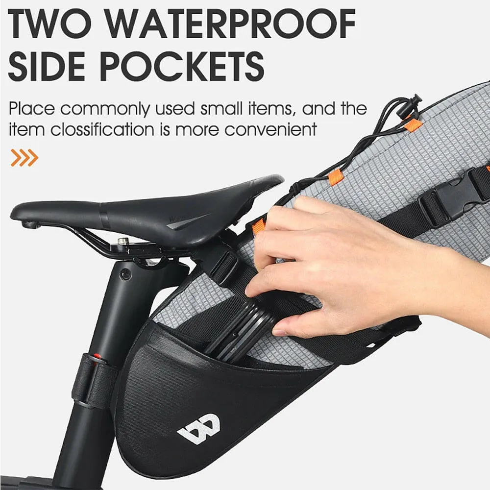 10L Bike Saddle Bag Waterproof Bicycle Seat Bag Road Mountain Bike Tail Bag Bicycle Bag Pannier MTB Bike Bag Cycling Accessories