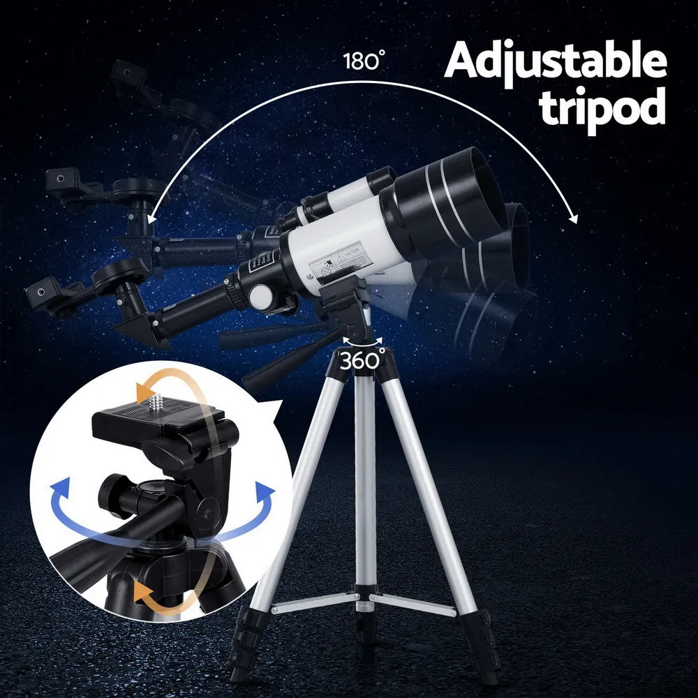 150X HD 70mm Refractor Astronomy Telescope with Tripod