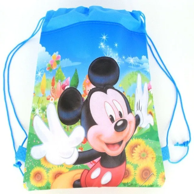 1Pic children schoolbags Princess Drawstring Bags Cartoon DUOLAIMI For Girls & Boys multipurpose school backpack Christmas 40