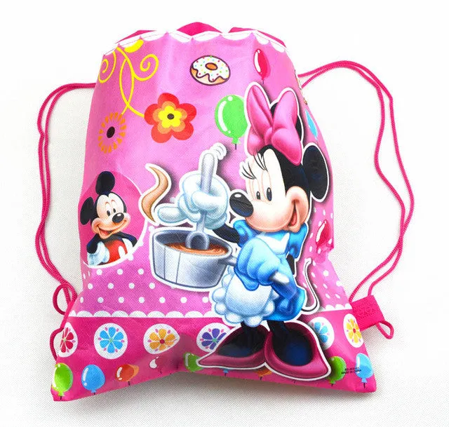 1Pic children schoolbags Princess Drawstring Bags Cartoon DUOLAIMI For Girls & Boys multipurpose school backpack Christmas 40