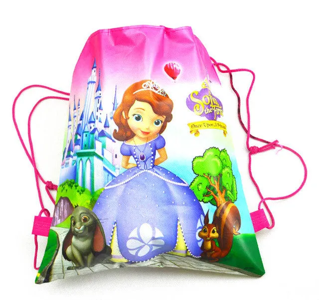 1Pic children schoolbags Princess Drawstring Bags Cartoon DUOLAIMI For Girls & Boys multipurpose school backpack Christmas 40