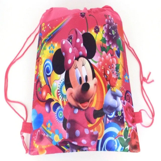 1Pic children schoolbags Princess Drawstring Bags Cartoon DUOLAIMI For Girls & Boys multipurpose school backpack Christmas 40