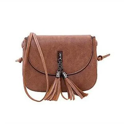 2019 New Arrival Women Tassel Messenger Bags Vintage Designer Handbags High Quality Shoulder Bag CrossBody Bag Mini Purse