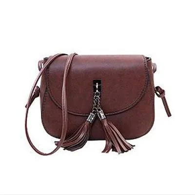 2019 New Arrival Women Tassel Messenger Bags Vintage Designer Handbags High Quality Shoulder Bag CrossBody Bag Mini Purse