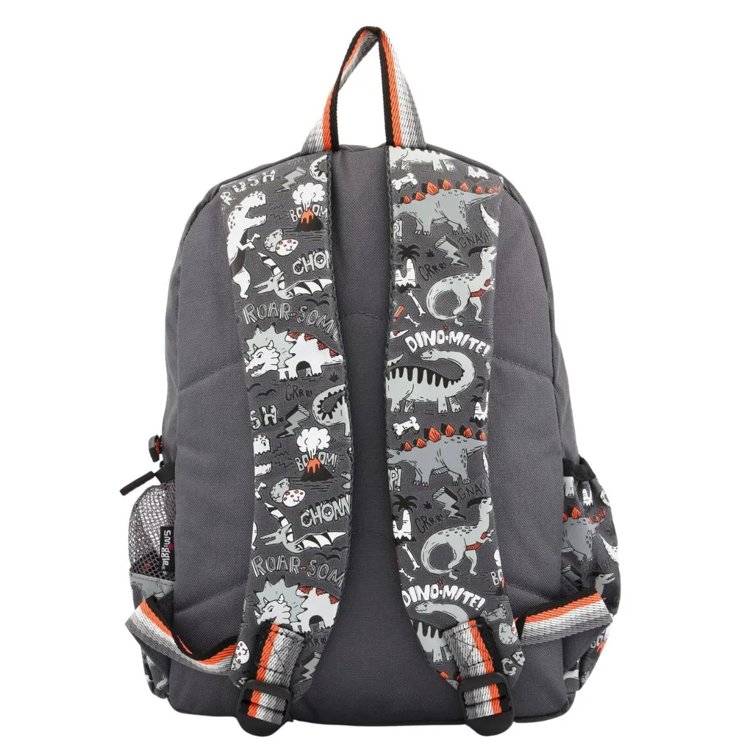 3D Design Backpack with Front Pocket for Kids (Rhino)