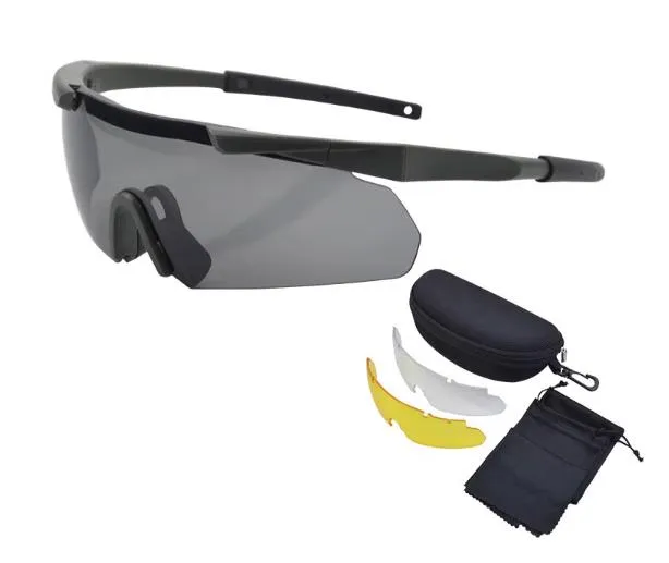 Airsoft Tactical Military Motorcycle Hunting Protection Glasses 3 Lenses Kit 3 Colours ATGM010