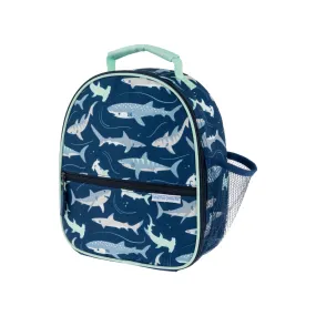 All Over Print Backpack Navy Shark