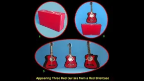 Appearing Guitars from Briefcase (3/Red)