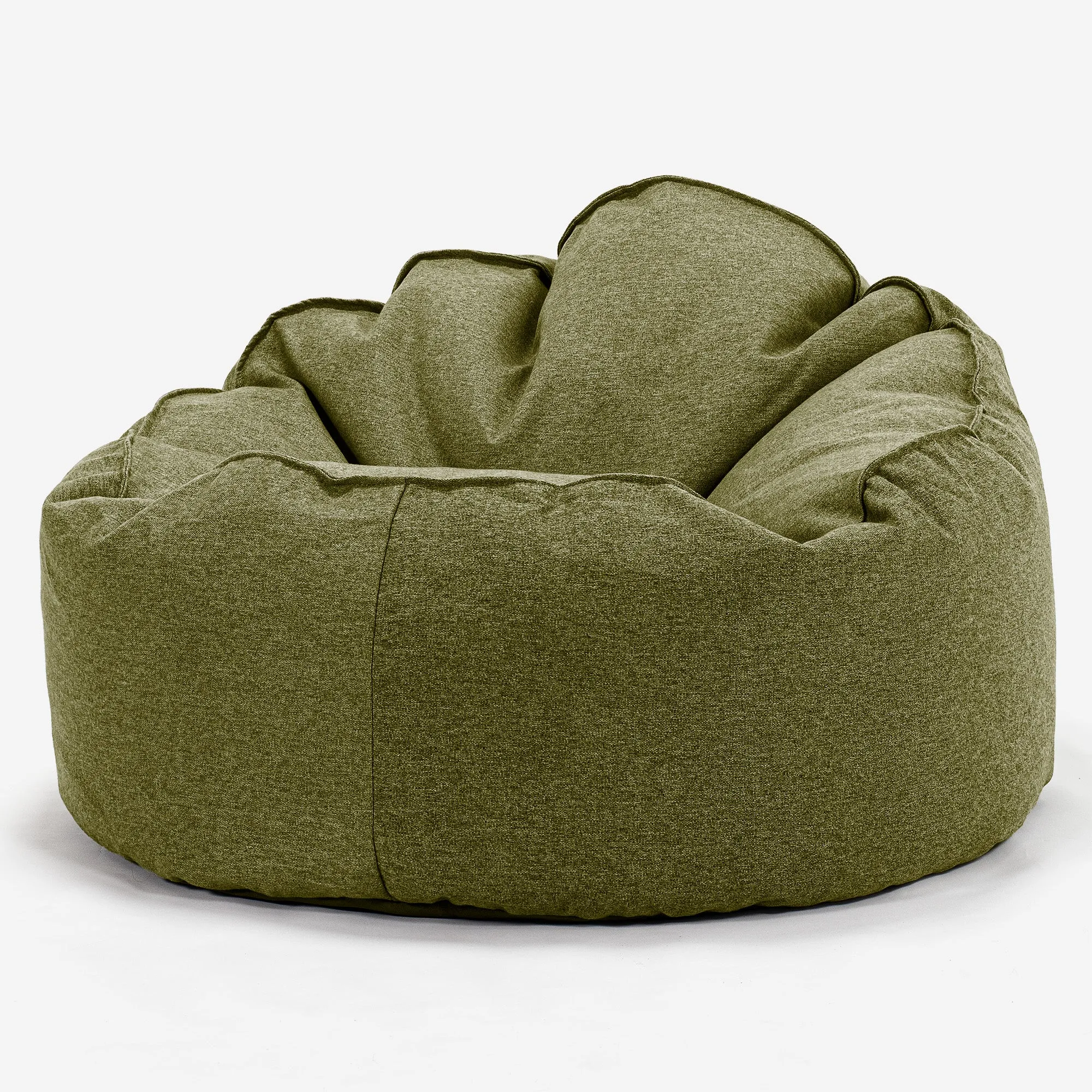 Archi Bean Bag Chair - Interalli Wool Lime Green