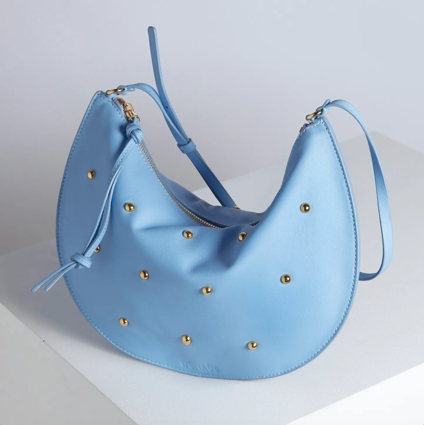 Babalon Stud Blue Shoulder Bag