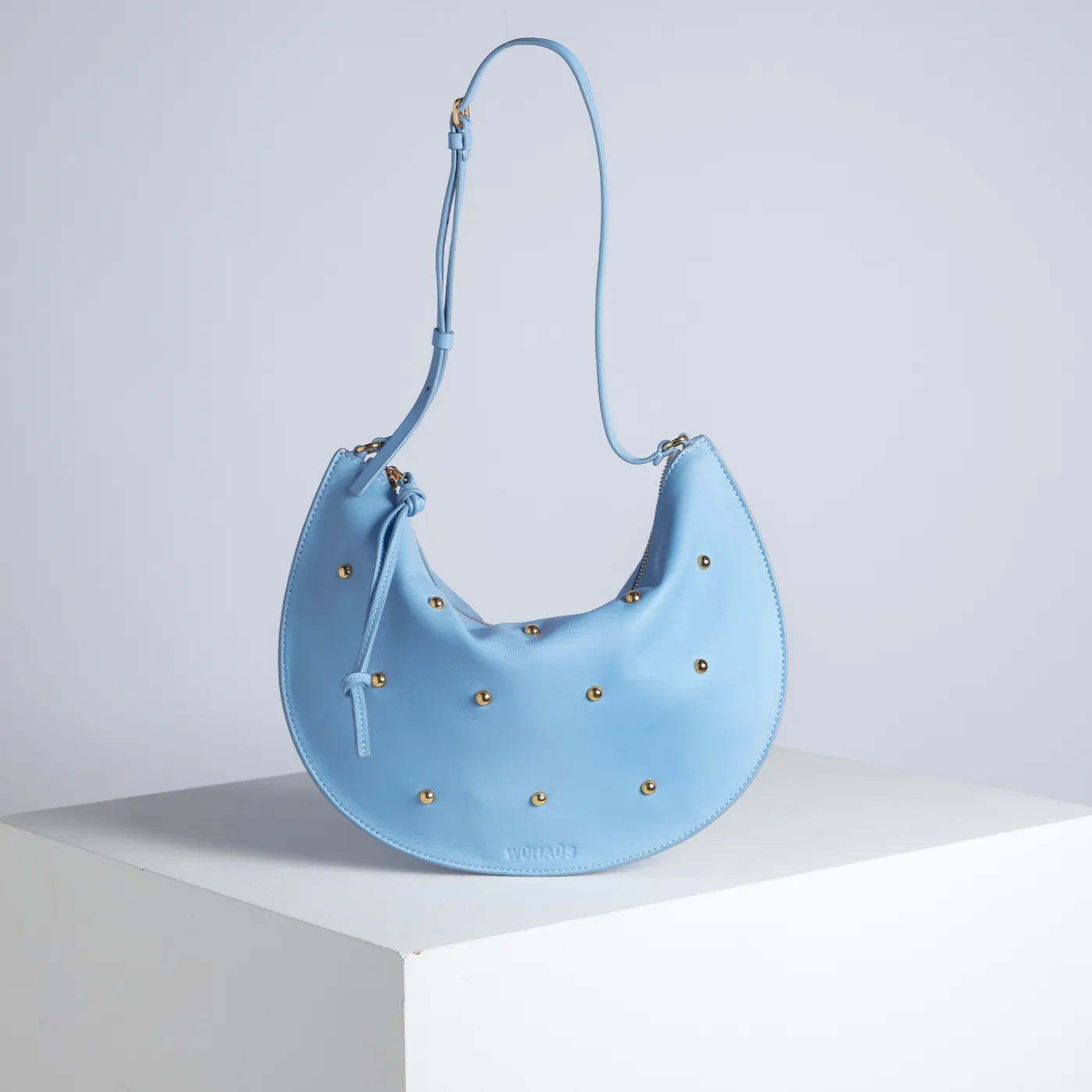 Babalon Stud Blue Shoulder Bag