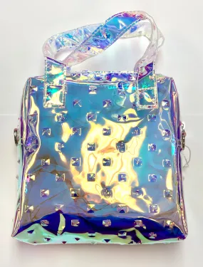 Bari Lynn Holographic Bag with Crossbody Strap