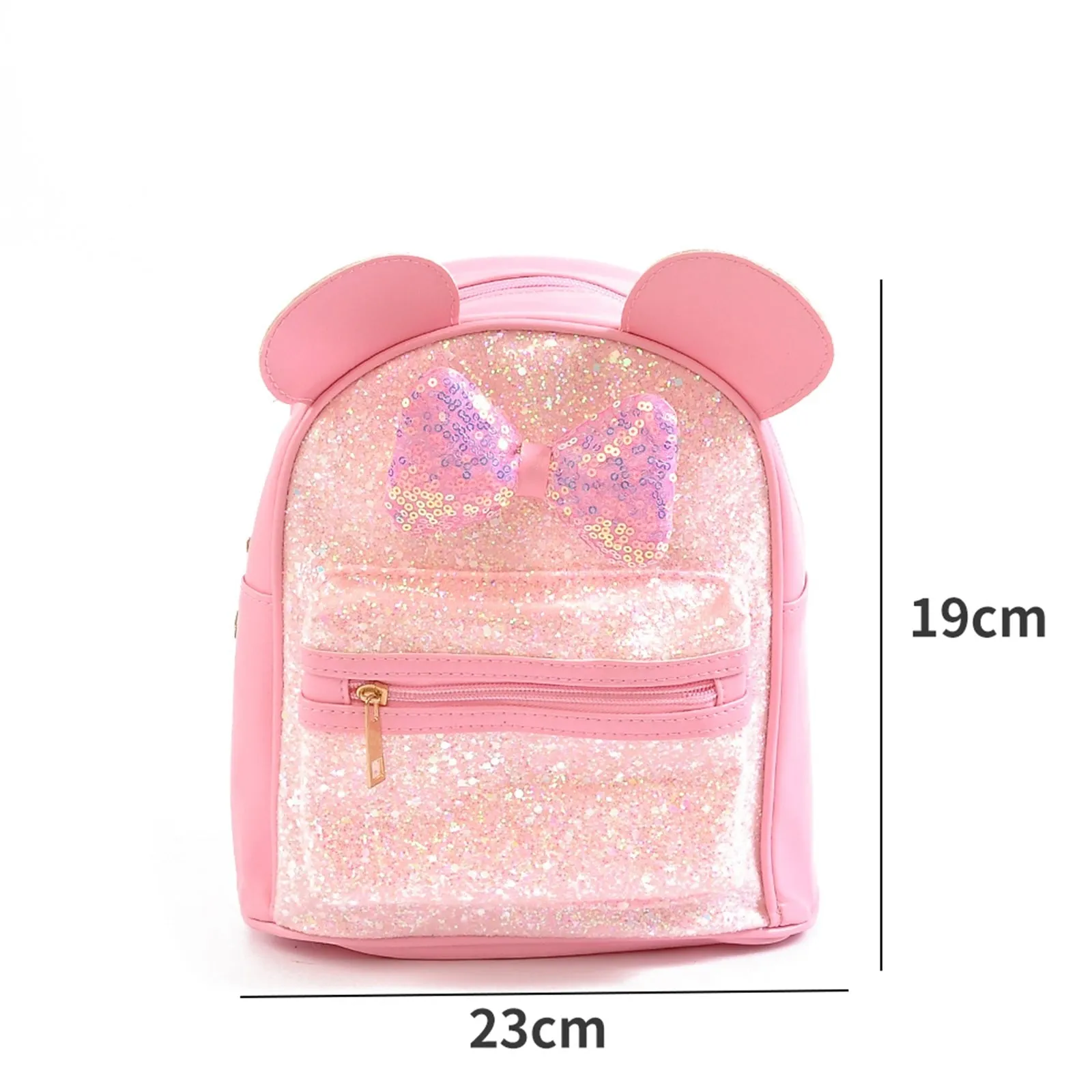 Bear Ear And Bow Theme Small Backpack.