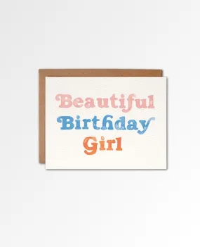 Beautiful Birthday Girl Card