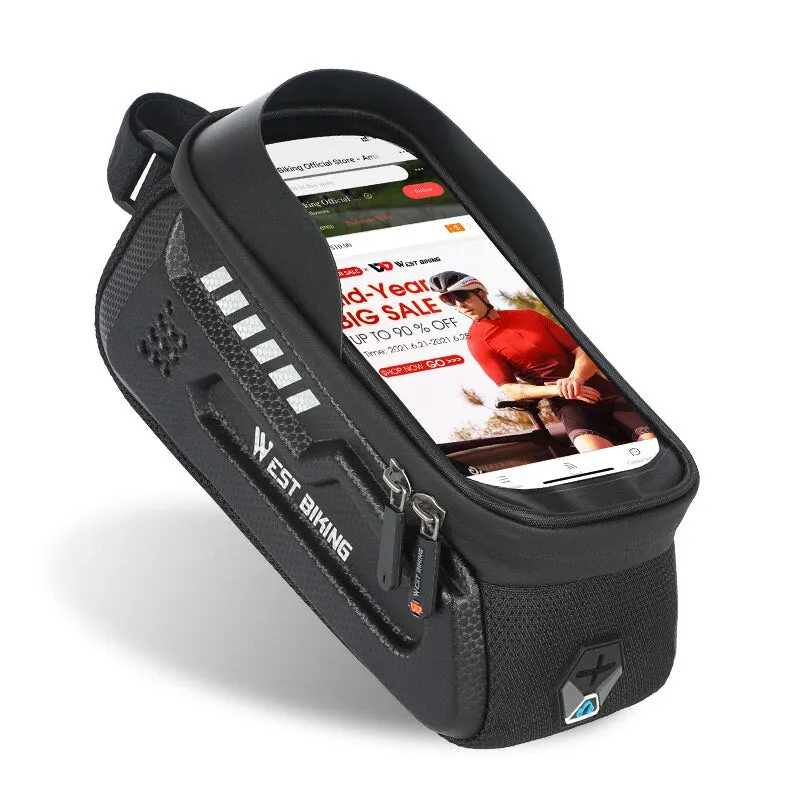 Bicycle Bag Front Frame MTB Bike Bag Cycling Accessories High Quality Waterproof Touch Screen Top Tube Phone Bag