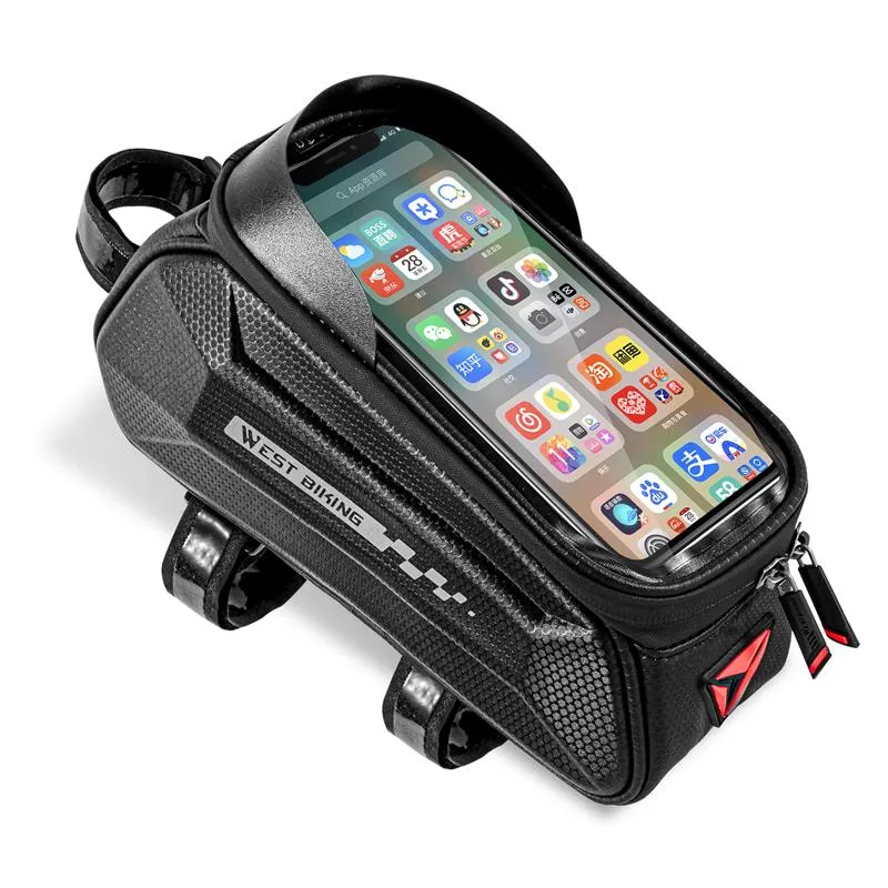 Bicycle Bag Front Frame MTB Bike Bag Cycling Accessories High Quality Waterproof Touch Screen Top Tube Phone Bag