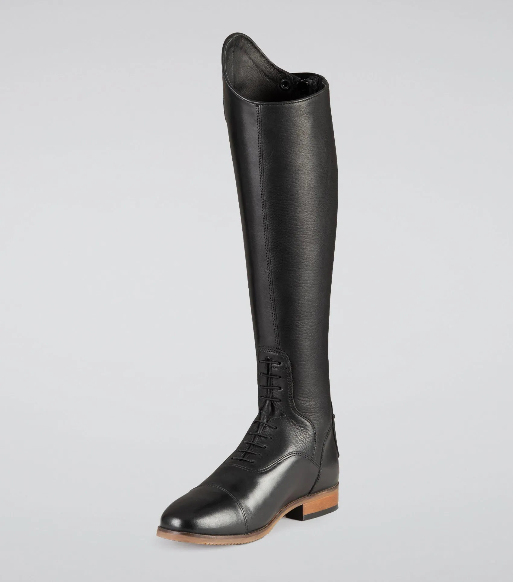 Bilancio Ladies Leather Field Tall Riding Boot Black (Regular Calf)