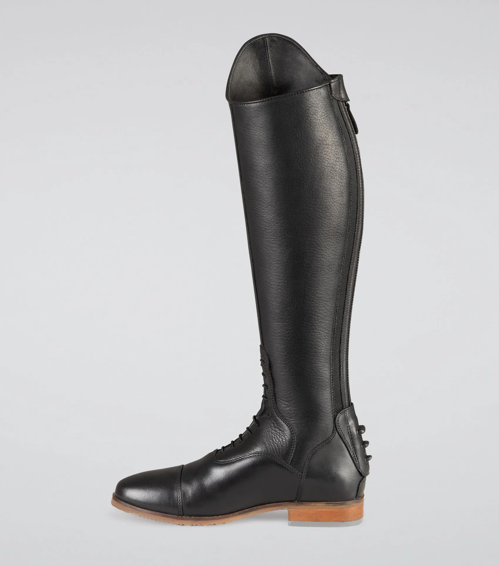 Bilancio Ladies Leather Field Tall Riding Boot Black (Regular Calf)