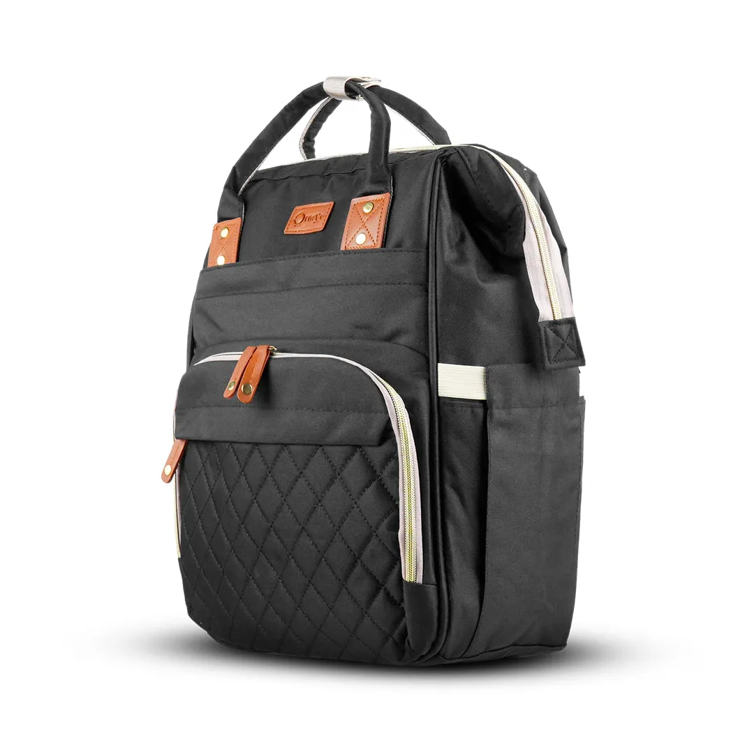 Black Diaper Bag by Ornavo