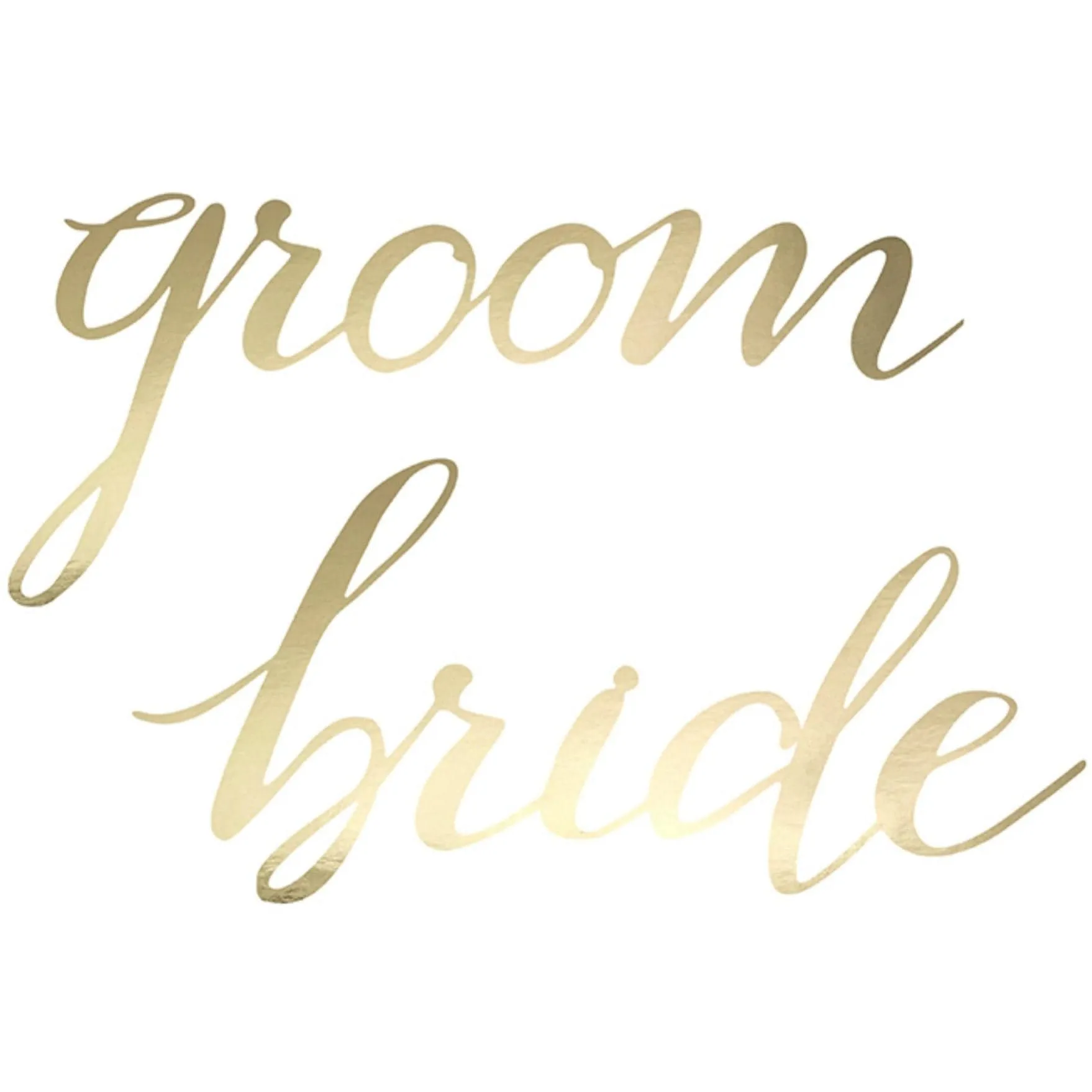 Bride & Groom Chair Signs (2 Pack)