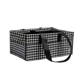 Bunnie Caddie Deluxe Mini Nappy Organiser - Houndstooth Black