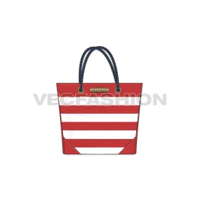 Canvas Tote Bag Vector Templates