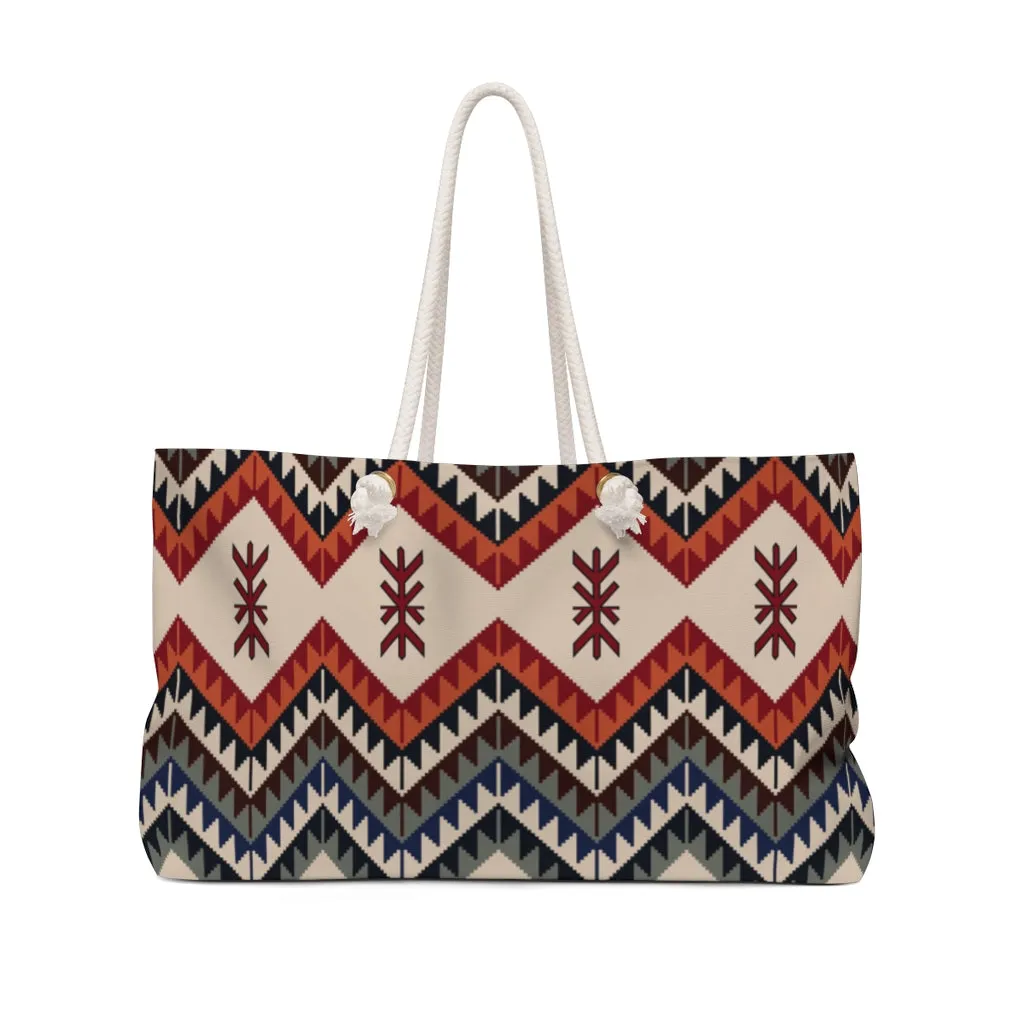 Canvas Weekender Bag Southwestern Valencia Valley Overnight Bag Large Bag