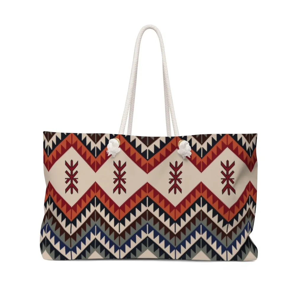 Canvas Weekender Bag Southwestern Valencia Valley Overnight Bag Large Bag