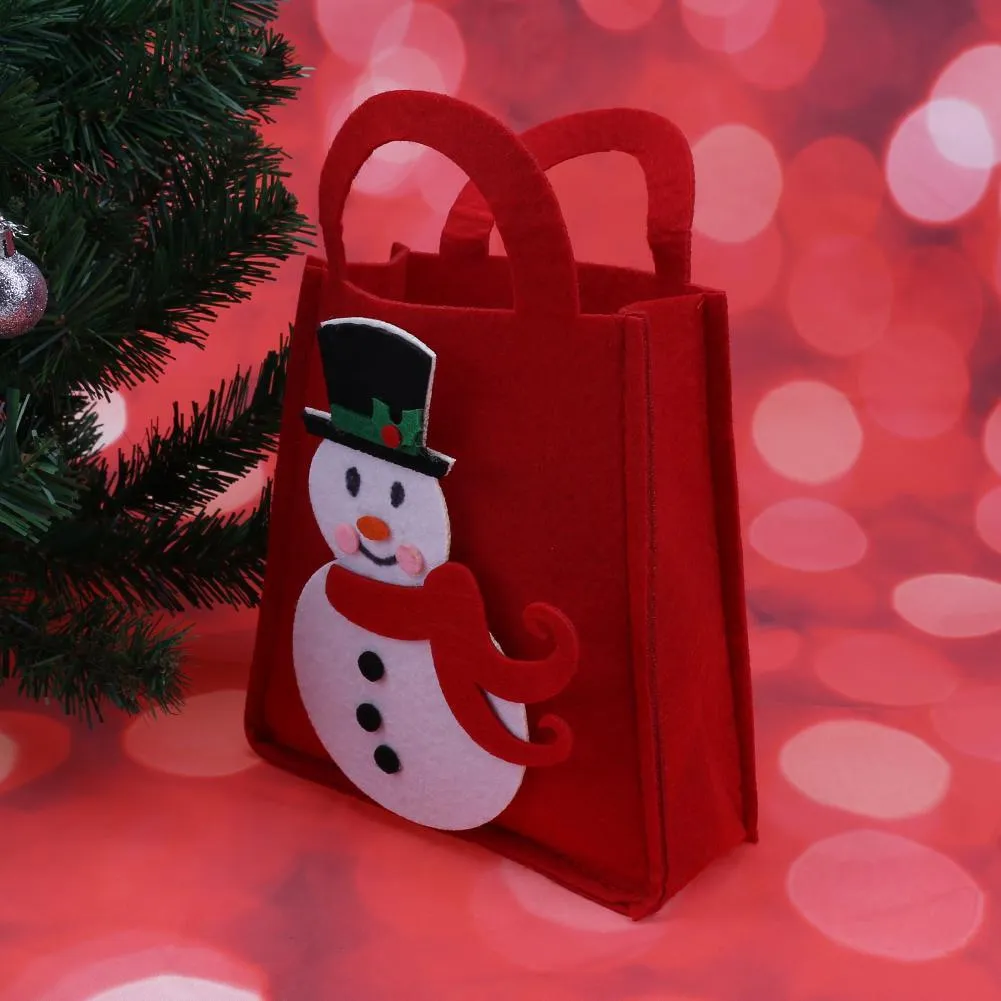 Christmas Candy Gift Bag Pocket Handbag Xmas Home Ornament Decor