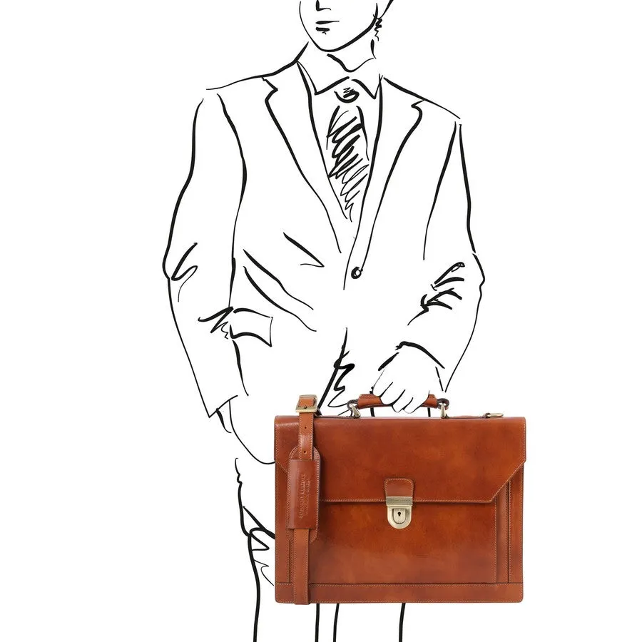 Cremona Professional Leather Briefcase