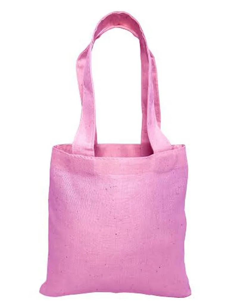 Custom MINI Cotton Tote Bag with Fabric Handles