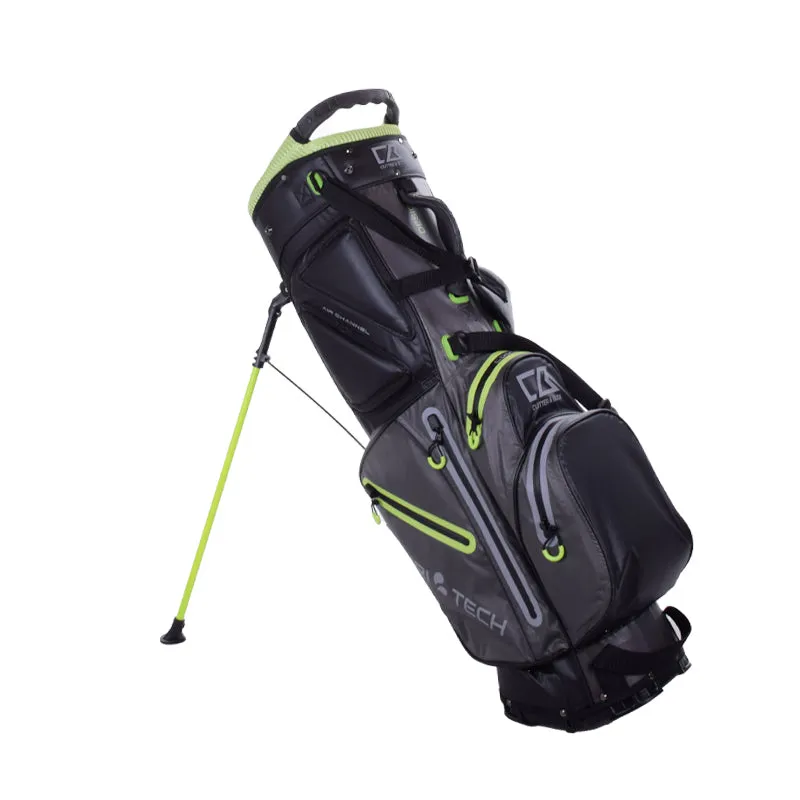 CUTTER & BUCK 9" Waterproof Stand Bag (Black/Green)