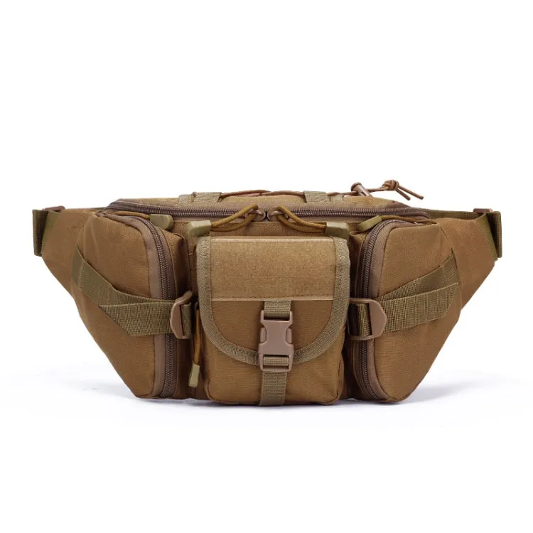 D05 Outdoor Sports Waterproof Waist Bag Fishing Multifunctional Chest Bag, Size: Free Size(Khaki)