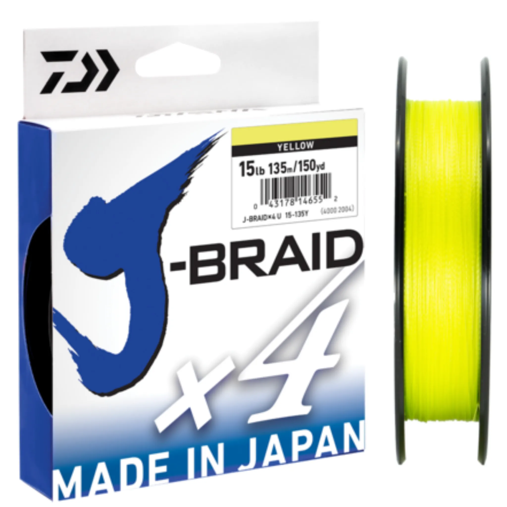 Daiwa J Braid X4 Yellow Braid