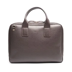 DARK BROWN LEATHER BRIEFCASE