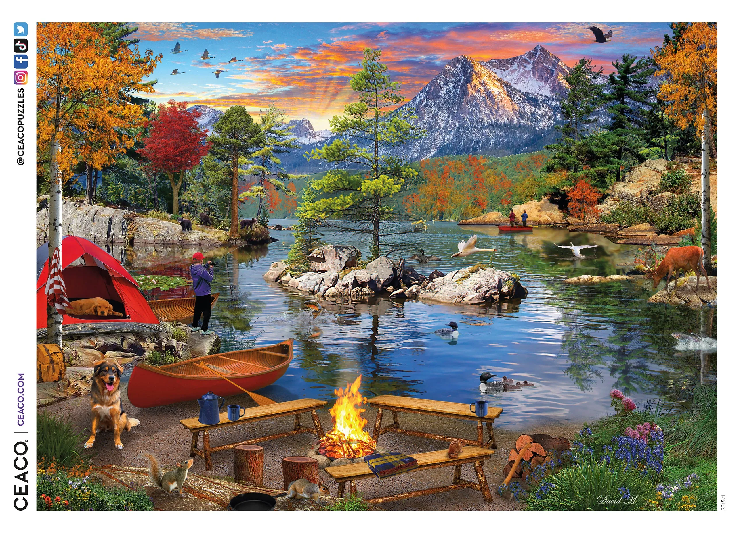 David Maclean - Fishing with My Son - 1000 Piece Puzzle