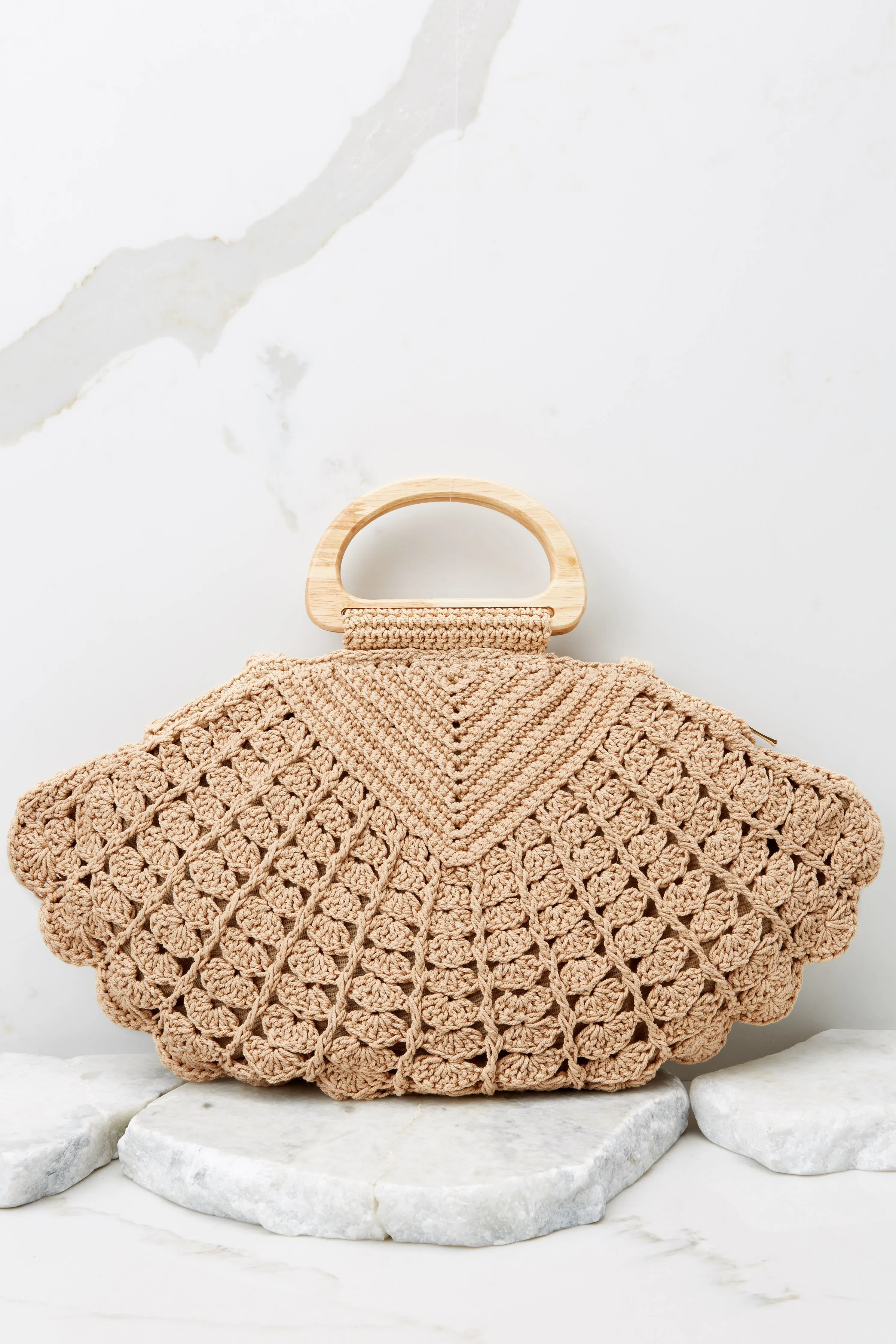 Dream In The Sand Light Tan Crochet Bag