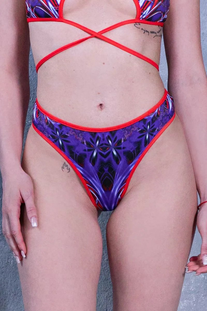 Dusky Orchid Thong Bikini