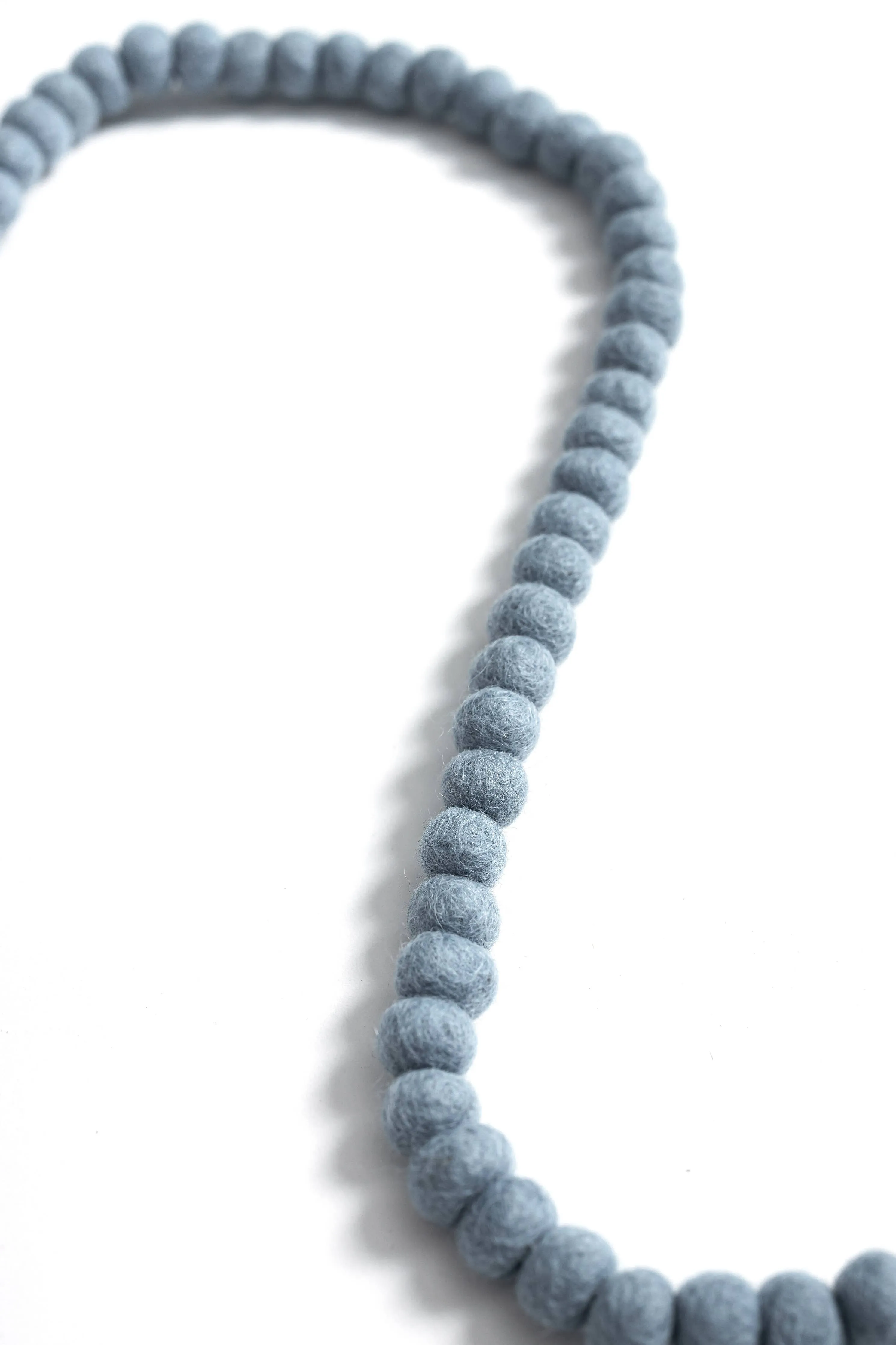 Dusty Blue Mini Ball Felt Garland