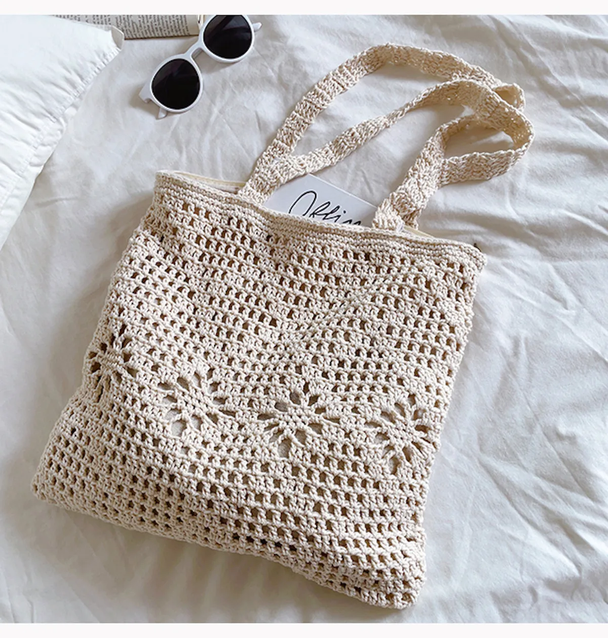 Elena Handbags Artsy Cotton Knitted Shoulder Bag