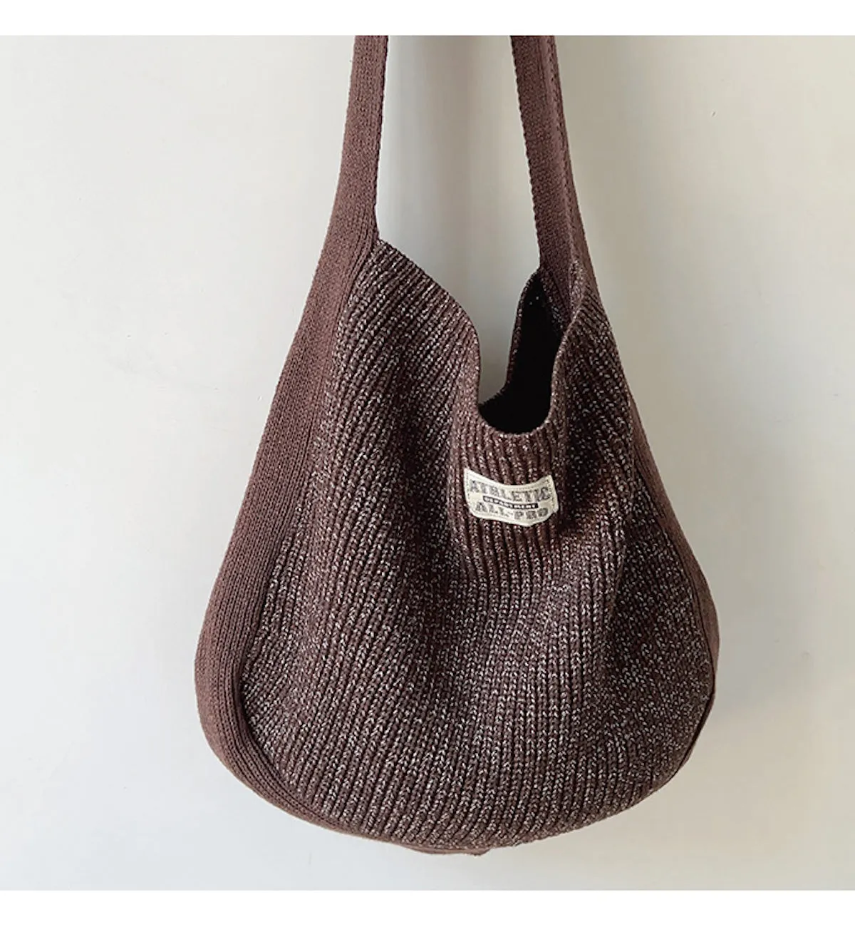 Elena Handbags Cotton Knit Shoulder Bag