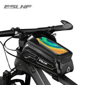 ESLNF Bicycle Bag Waterproof Touch Screen Cycling Bag Top Front Tube Frame MTB Road Bike Bag 6.5 Phone Case Bike Accessories