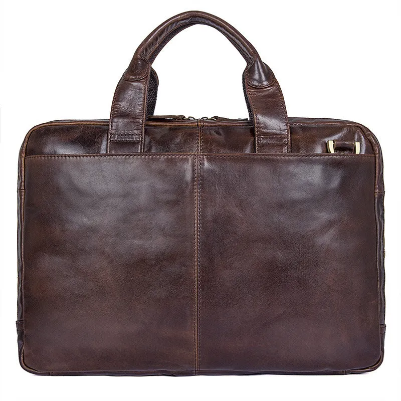 Fashion Vintage Leather Business Briefcase for Men 7092