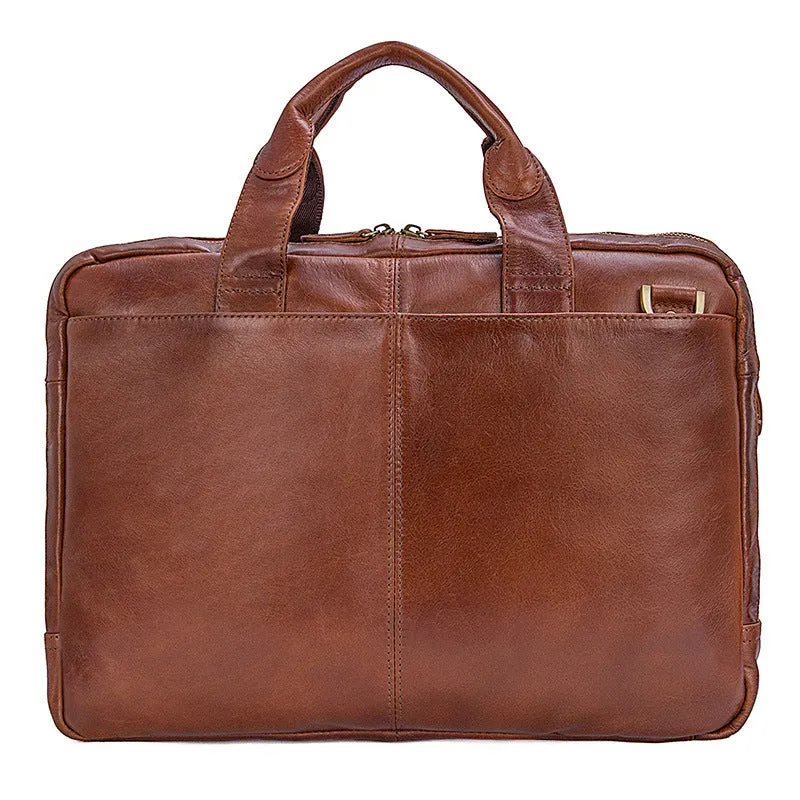 Fashion Vintage Leather Business Briefcase for Men 7092