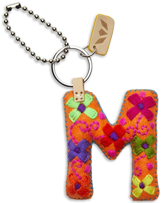 FELT ALPHABET CHARM - ORANGE