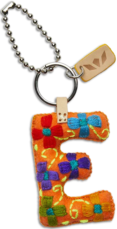 FELT ALPHABET CHARM - ORANGE