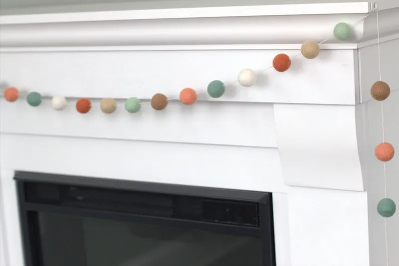 Felt Ball Garland- Earth Tones