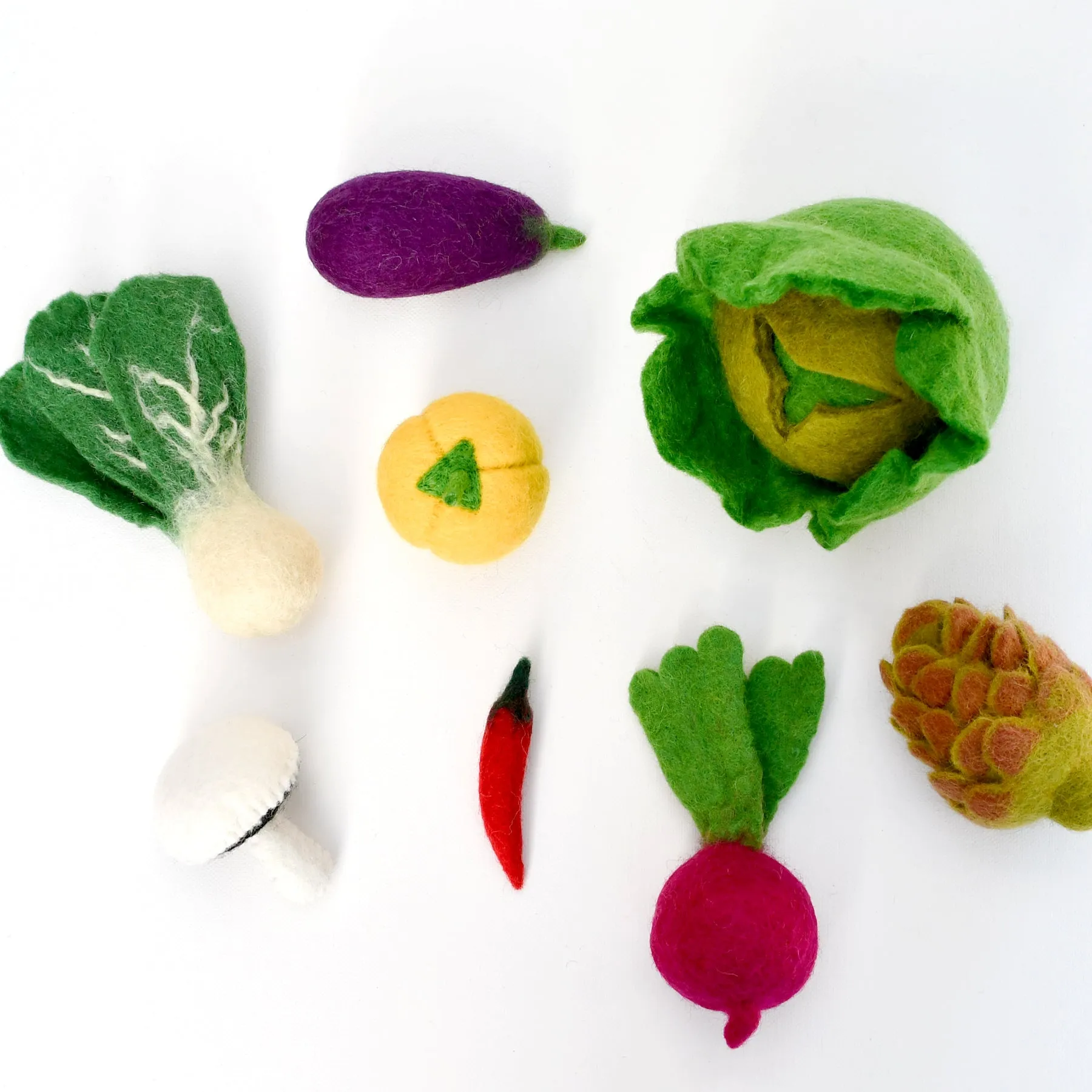 Felt Food Groups Play Food - Vegetables